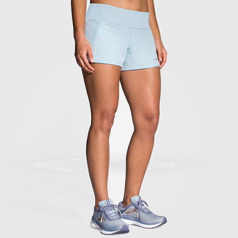 Brooks Women's Chaser 3 Running Shorts Singapore - White (90734-HPWD)